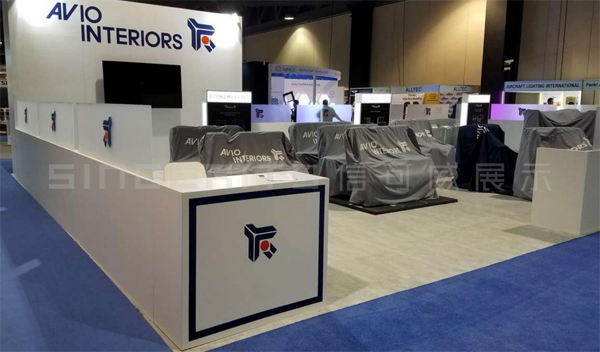 信可威國外品牌展臺設計現(xiàn)場圖
