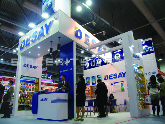 德賽電子展臺設計現(xiàn)場圖