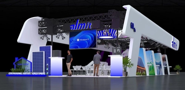 科技環保光伏產業展臺設計方案